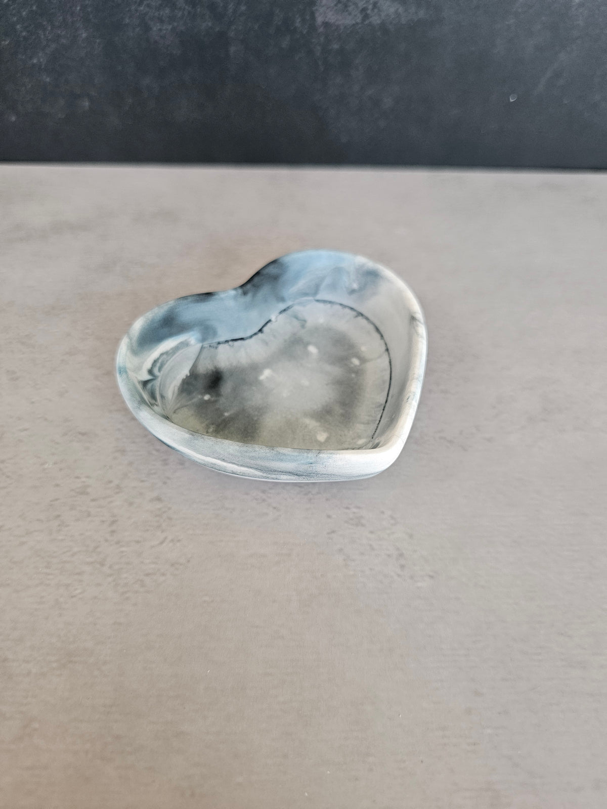 Small heart shaped trinket bowl or dish