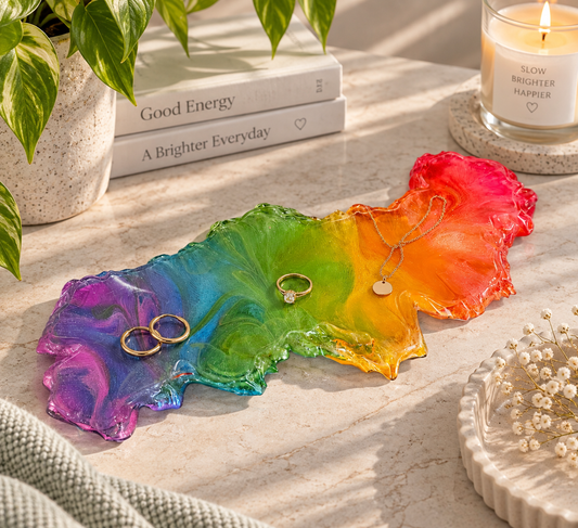 Rainbow Flow Sculptural Tray