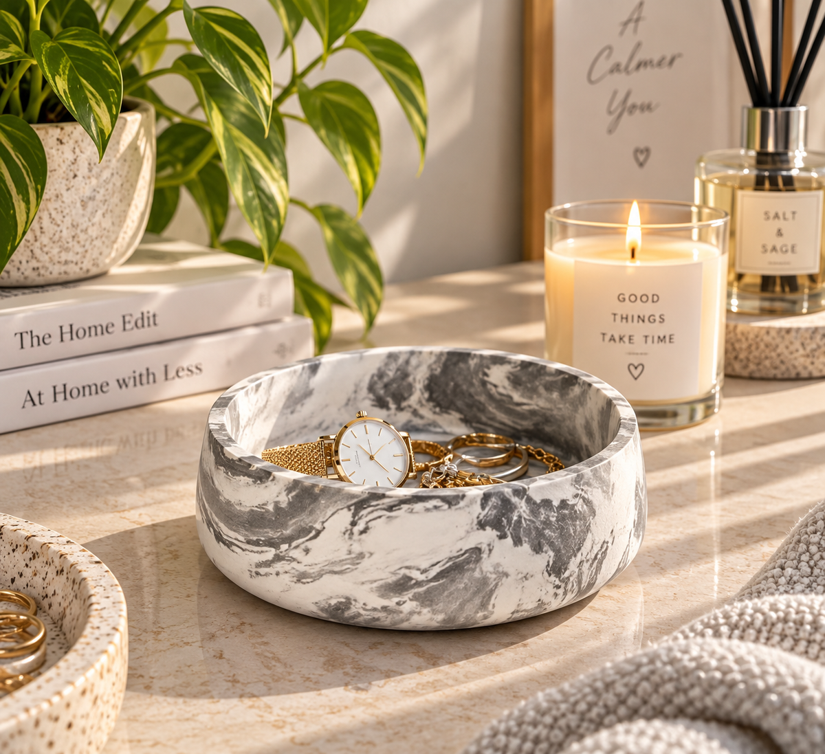 Stillflow Hydrostone Catchall Bowl - Small