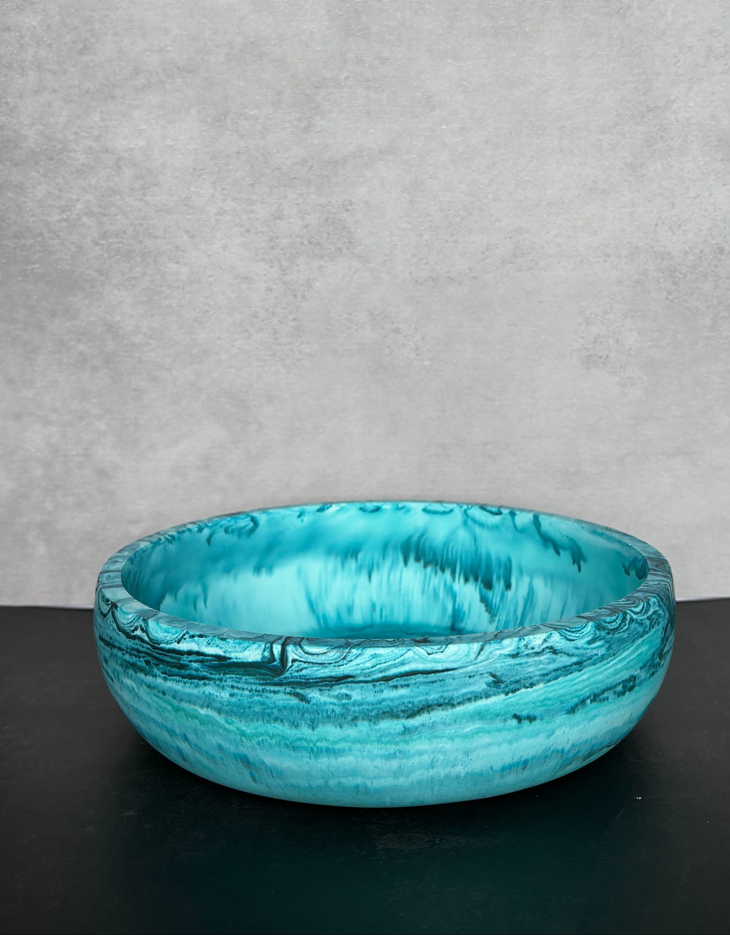 Ocean Current Bowl handcrafted coastal decorative resin bowl by Stillflow Creations