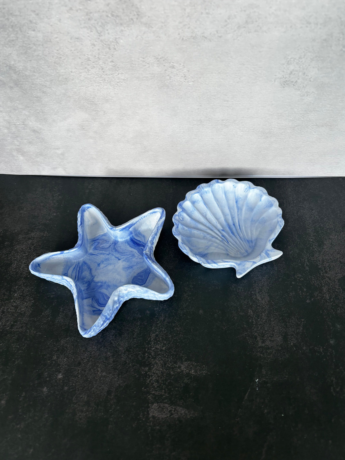 Shell & Starfish Trinket Dish Set - Hydrostone